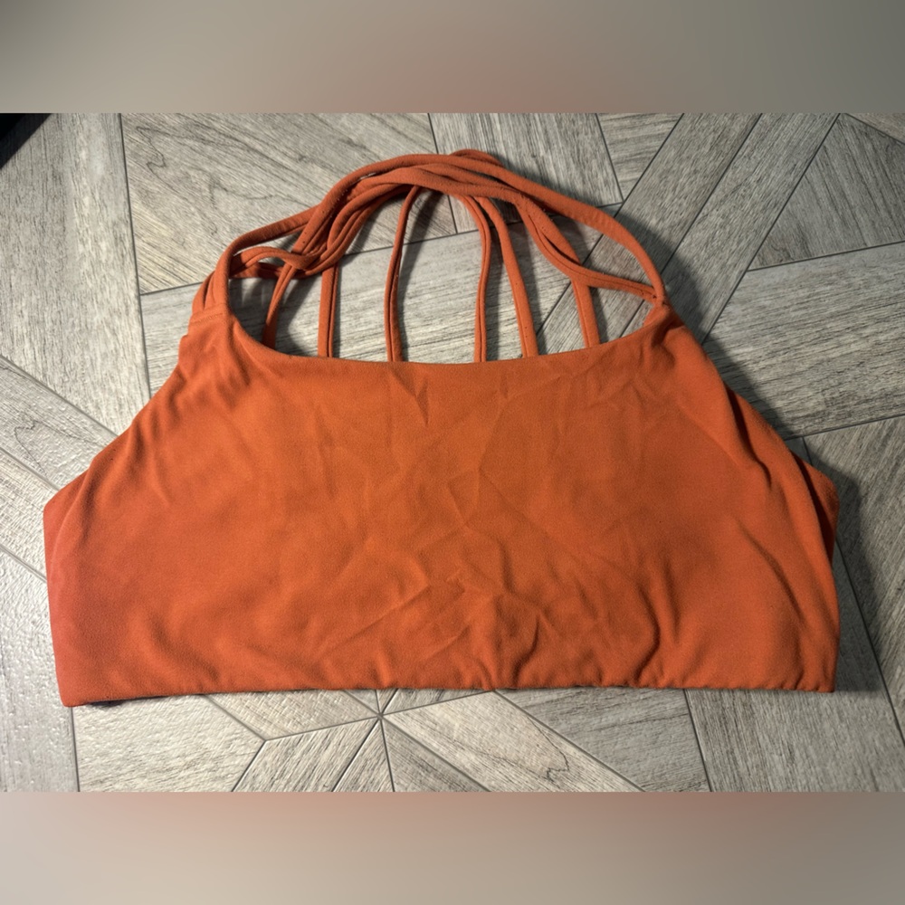 Athleta Rust Orange Sports Bra